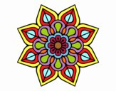 Mandala de flor sencilla