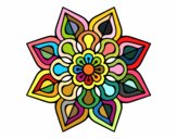 Mandala de flor sencilla