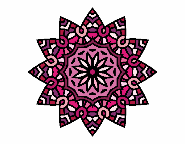 Mandala estrella floral