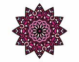 Mandala estrella floral