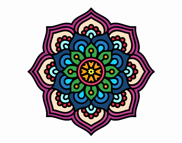 Mandala flor de la concentración