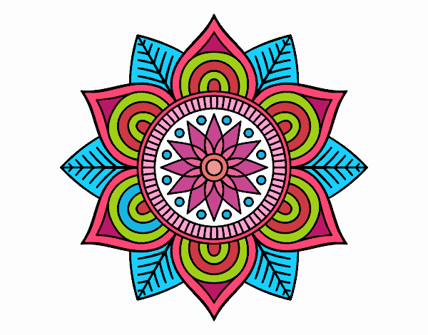 Mandala flor estelar