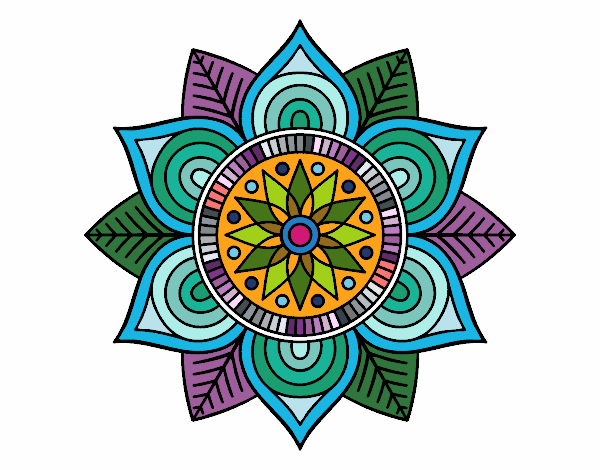 Mandala flor estelar