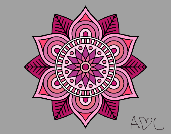 Mandala flor estelar