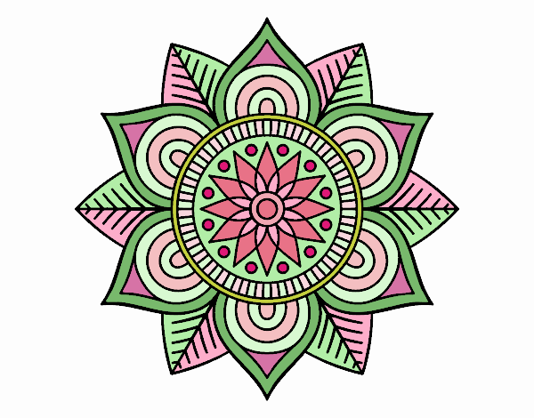 Mandala flor estelar