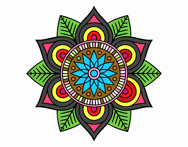 Mandala flor estelar