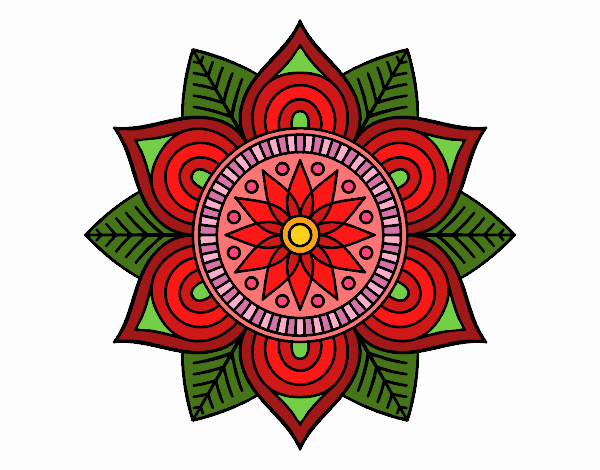 Mandala flor estelar