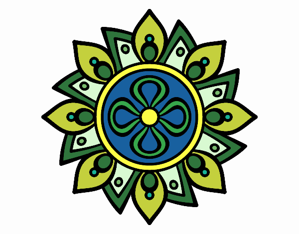 Mandala flor sencilla