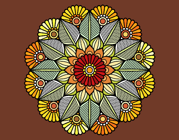 Mandala jardín vegetal