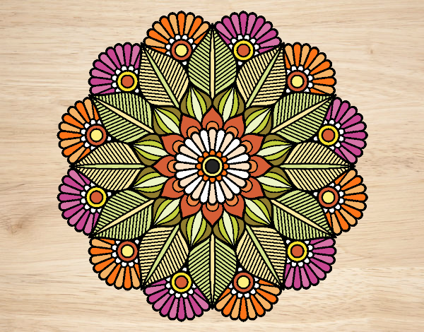 Mandala jardín vegetal