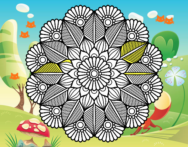 Mandala jardín vegetal