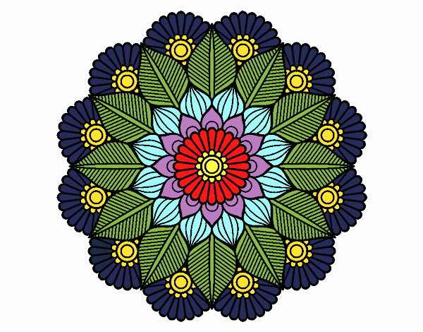 Mandala jardín vegetal