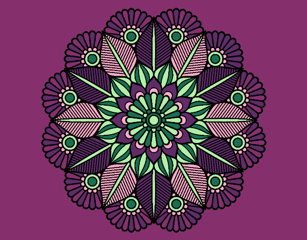 Mandala jardín vegetal