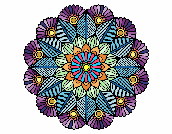 Mandala jardín vegetal