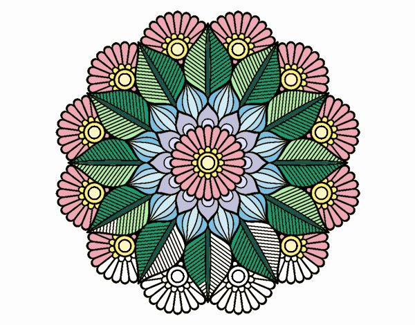 Mandala jardín vegetal