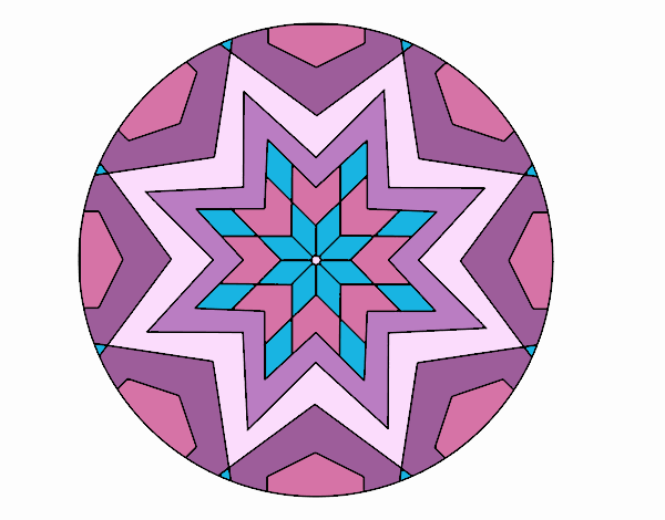 Mandala mosaico estrella