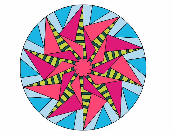 Mandala sol triangular