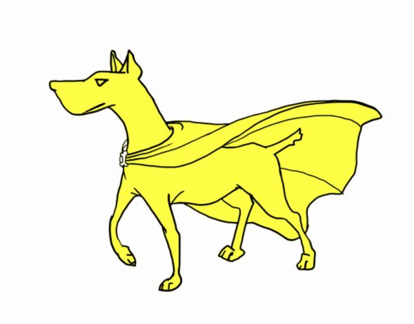 Perro superhéroe