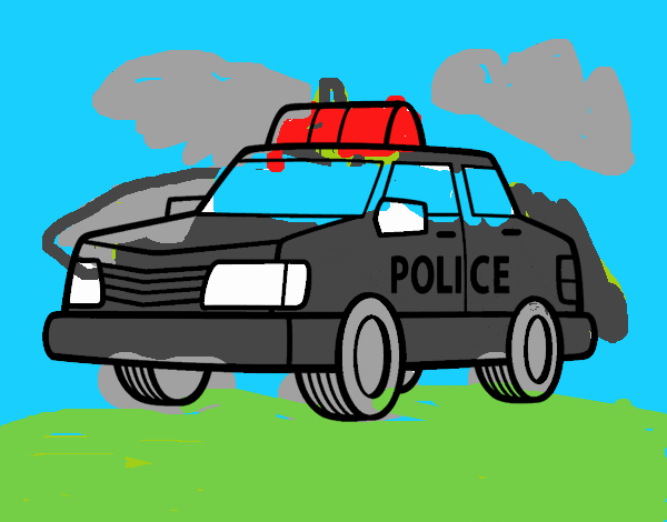 Un coche de policía