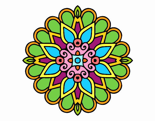 Un mandala estilo árabe