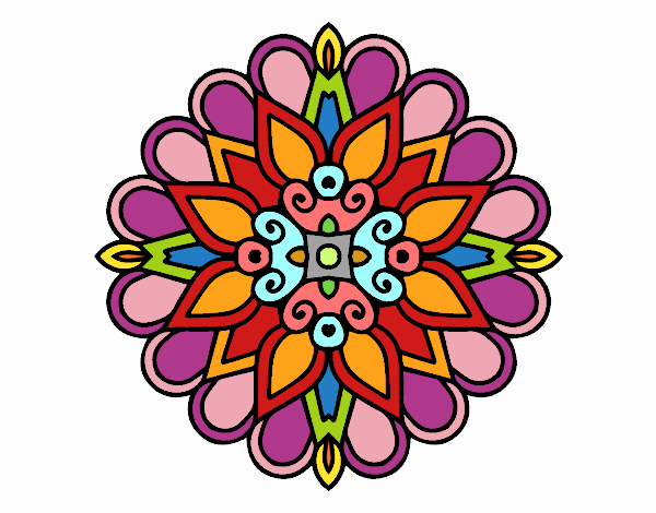 Un mandala estilo árabe