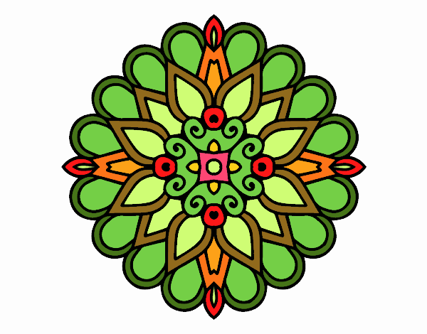 Un mandala estilo árabe