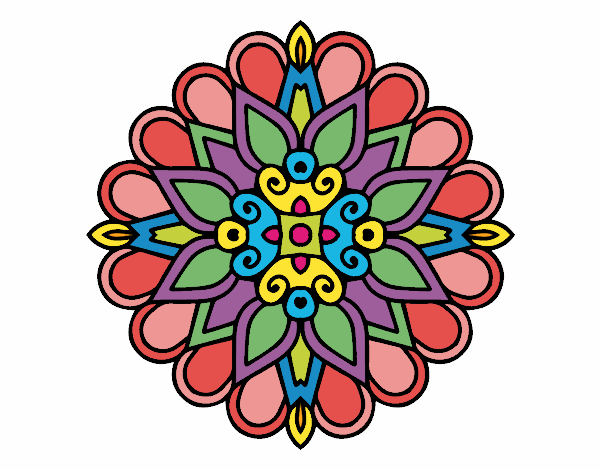 Un mandala estilo árabe