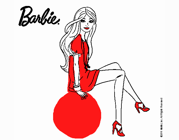 Barbie sentada