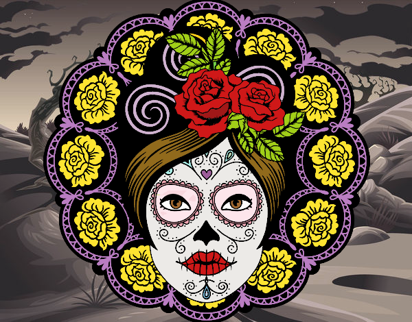 Calavera mejicana femenina