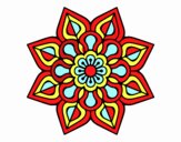 Mandala de flor sencilla