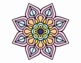 Mandala de flor sencilla