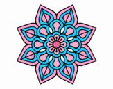 Mandala de flor sencilla