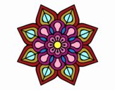 Mandala de flor sencilla