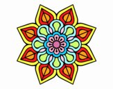 Mandala de flor sencilla