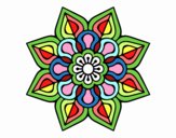 Mandala de flor sencilla