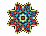 Mandala de flor sencilla