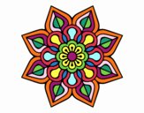 Mandala de flor sencilla