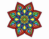 Mandala de flor sencilla