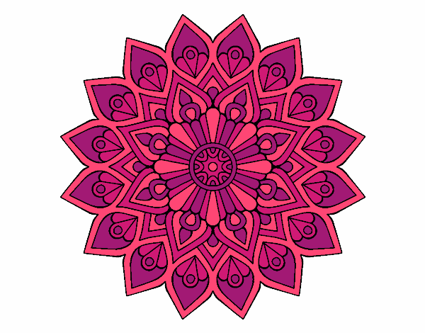 Mandala destello creciente