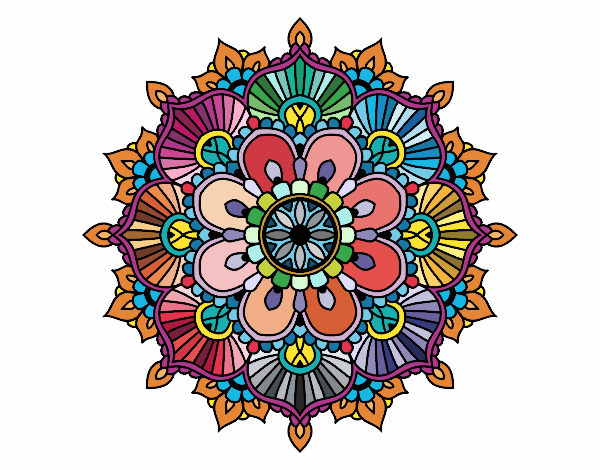 Mandala destello floral