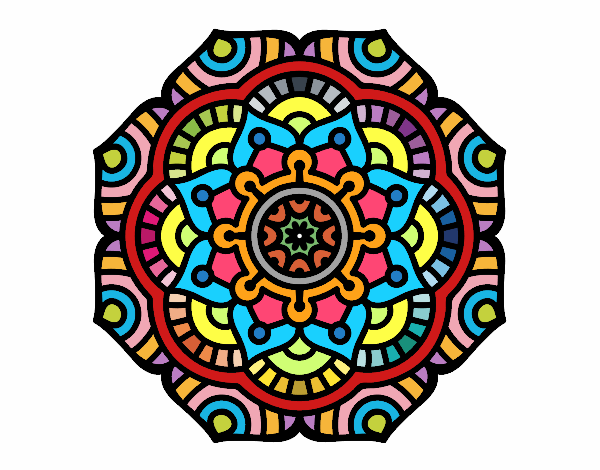 Mandala flor conceptual