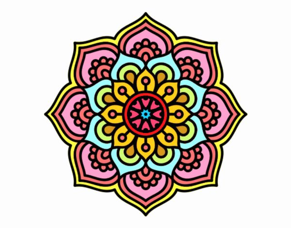 Mandala flor de la concentración