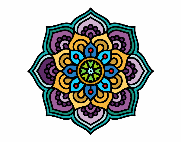 Mandala flor de la concentración