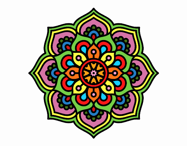 Mandala flor de la concentración