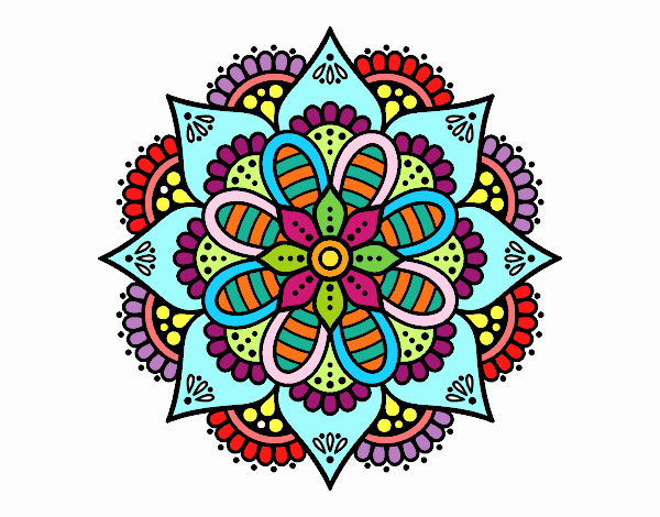 Mandala flor de primavera