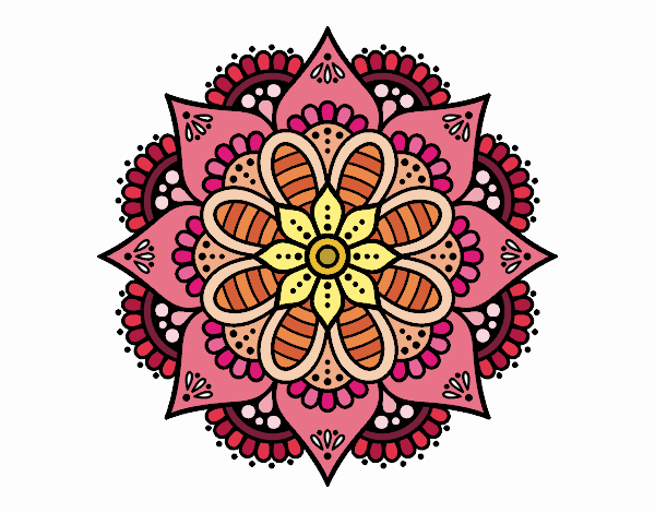 Mandala flor de primavera