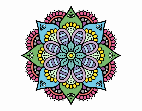 Mandala flor de primavera