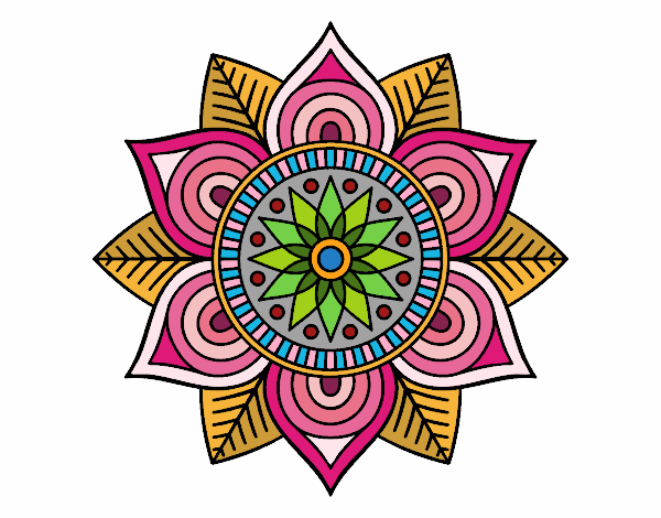 Mandala flor estelar