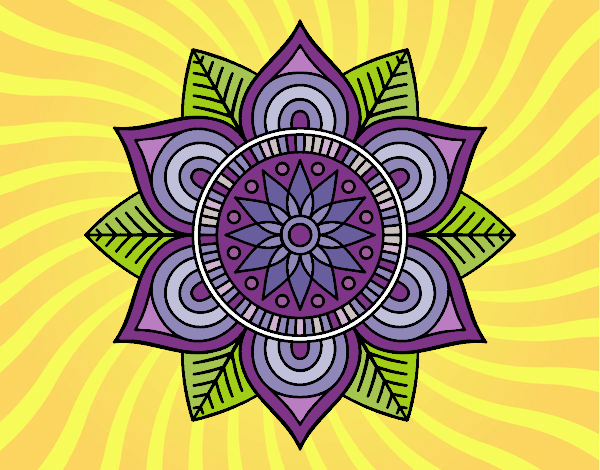 Mandala flor estelar