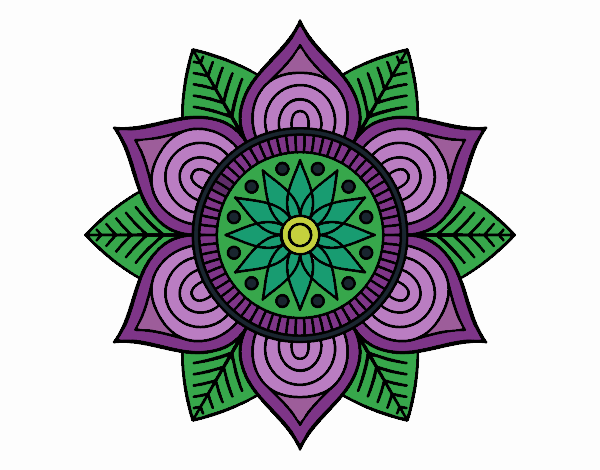 Mandala flor estelar